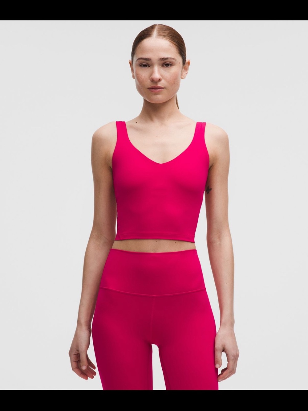 lululemon athletica align Tank in color passionate. Size 8